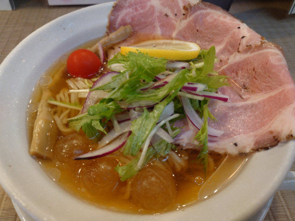 「貝だし冷やしラーメン」@麺屋 聖 栄店の写真