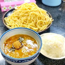 ネギつけ麺（大盛り×３＋味付玉子）