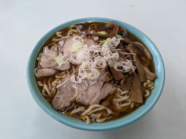 「メンマらーめん大盛　900円」@秀来軒の写真