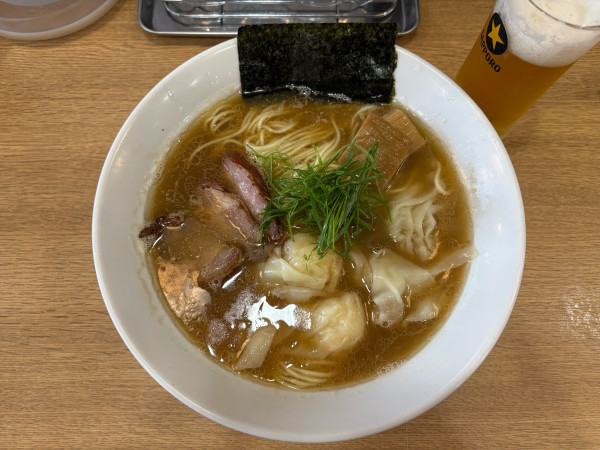 「ミックスワンタンメン（肉・エビ）」@支那ソバ きたがわの写真