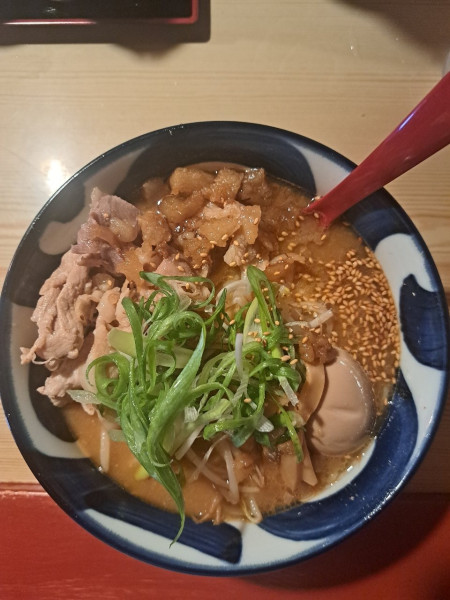 「味噌ラーメン(特製背脂味噌)」@らーめん・喰うかいの写真