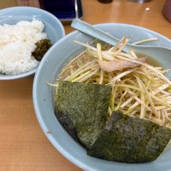 ネギラーメン(並)890円+半ライス150円