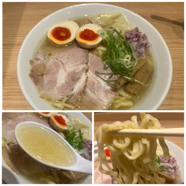 「特上中華そば(塩)1370円」@中華そば 千乃鶏 志木店の写真