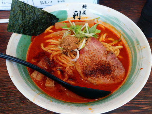 「うまっ辛らぁめん」@自家製麺 麺屋 利八の写真