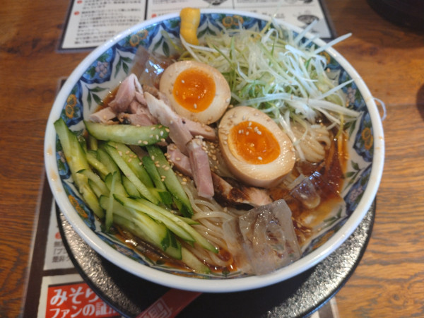 「【夏限定】昆布水冷やし中華¥1100-」@純米味噌らーめん みそら堂 小山店の写真