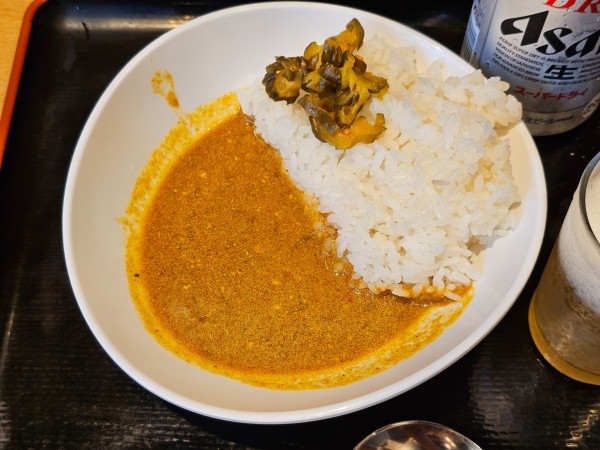 「半よもだカレー」@よもだそば 御徒町店の写真