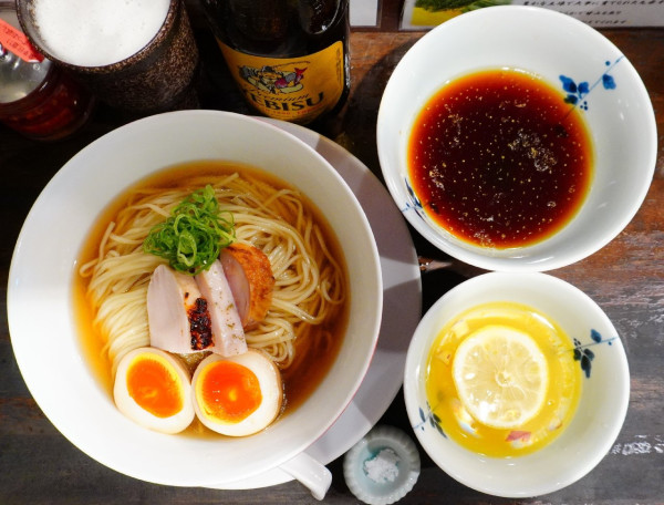 「【限定20食】鶏つけ麺+エビス(中瓶)」@鶏喰~TRICK~の写真