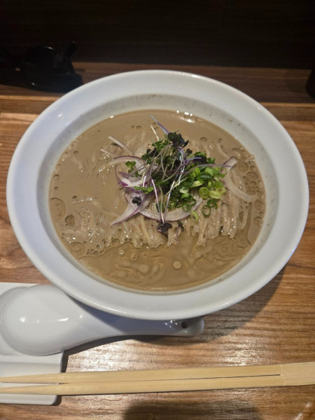 「おタツのシャカリキ冷やしイカゴロ煮干ソバ(牛深焙乾イカ煮干、イガ」@NIBOSHIMANIAの写真