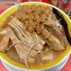 小ラーメン　肉カス脂