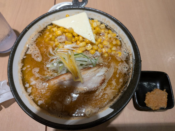 「熟成味噌ラーメン+バターコーン」@浅草 熟成味噌らーめん のりあき・美々の写真