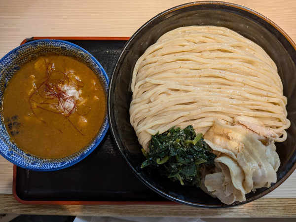 「【限定】旨辛つけ麺1100円(横綱400円)」@らー麺土俵 鶴嶺峰の写真