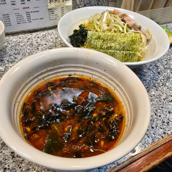 「ネギ赤酢つけ麺」@ホルモン焼き 有希ちゃんの写真