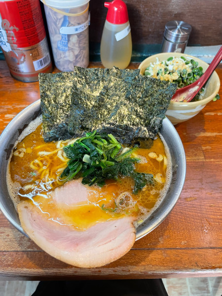 「中盛らーめん ネギ玉飯」@末廣家の写真