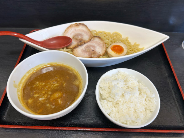 「カレーつけ麺トッピング有1020円」@めん翔の写真