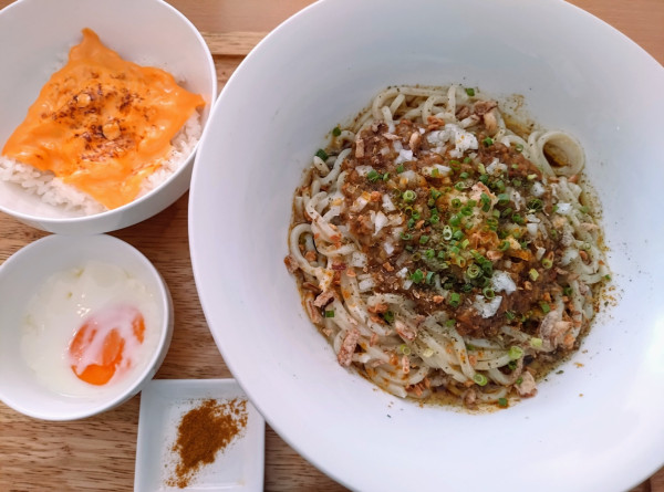 「【限定】キーマカレーまぜそば（チーズライス付）￥1100」@FREEATの写真