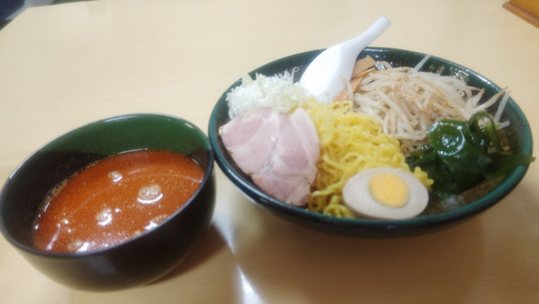 「つけめん(味噌）１０００円」@味源 河辺店の写真