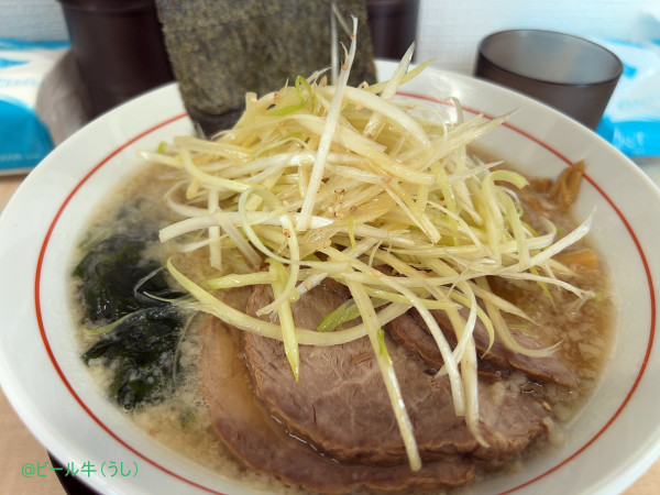 「ネギチャーシューメン(1200円)」@ニューラーメンショップ 越谷の写真