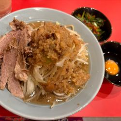 ラーメン150　ニラキムチ生玉子
