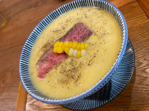 「限定 タカネコーンの冷やし麺」@キッチンきらくの写真