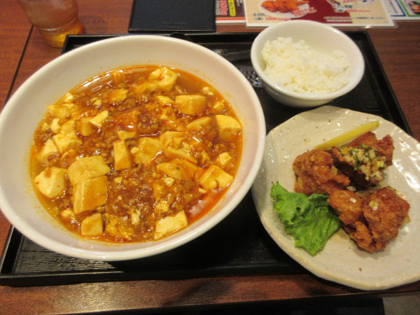 「麻婆麺　若鶏セット（１４０８円）」@こだわりらーめん ゆきむら亭 土浦店の写真