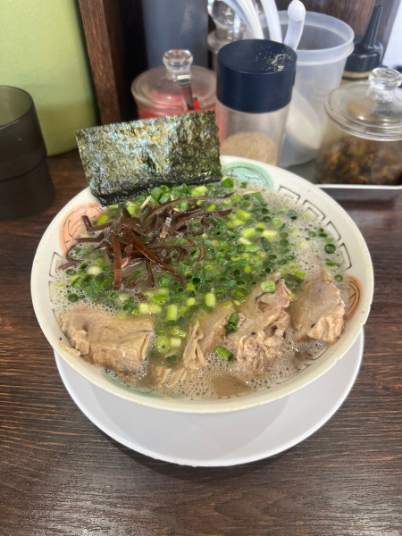 「ネギチャーシューメン」@博多長浜らーめん 楓神の写真