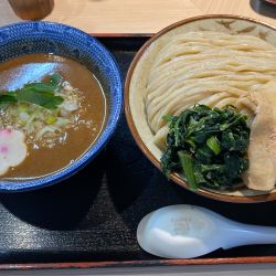 鶴嶺峰つけ麺　小結（大）　味玉