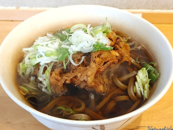 「太そば（並：360円）、ゲソ天（200円）」@一○そばの写真