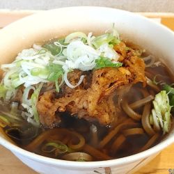 太そば（並：360円）、ゲソ天（200円）