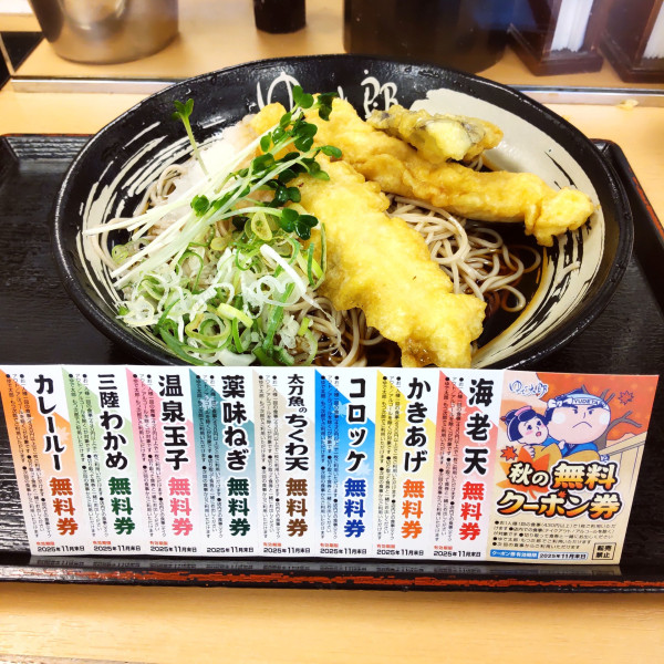 「【季節限定】冷しとり天おろし（￥750）」@ゆで太郎 蒲田中央通り店の写真