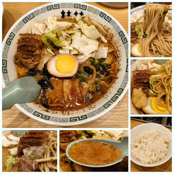 「太肉麺(太肉1個)＋半ライス＝¥1200」@桂花ラーメン 御徒町店の写真