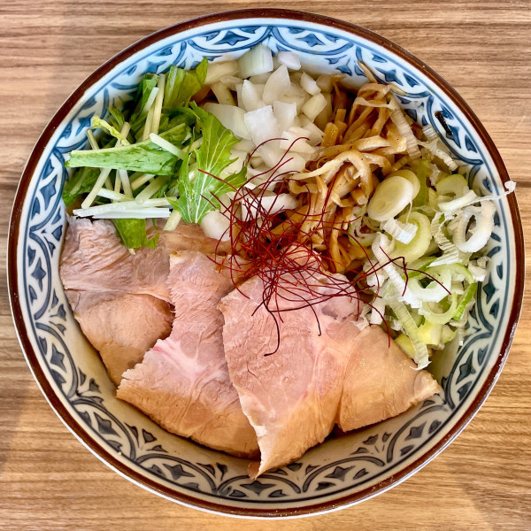 「サッポロ赤星 → 油そばチャーシュー（にんにく）」@くじら食堂 nonowa東小金井店の写真