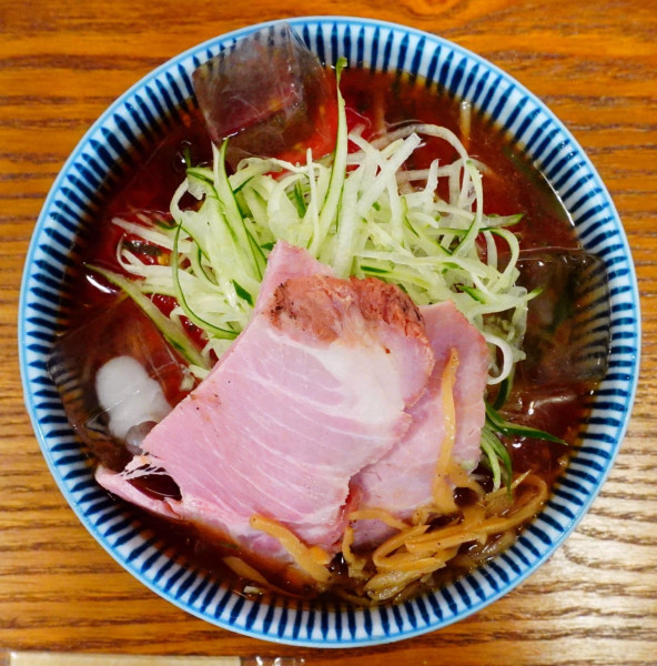 「トマトの冷がけ中華そば」@キッチンきらくの写真