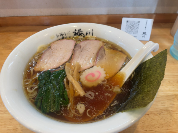 「手打ち中華そば850円」@白河手打中華そば 緑川 とら食堂那須塩原分店の写真