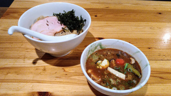「【限定】冷やし味噌つけ麺」@川の先の上の写真