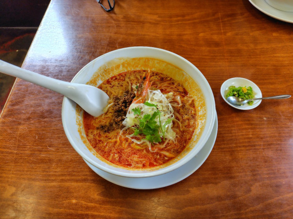 「担々麺　青唐辛子（黄金唐辛子）1180+50」@担々麺杉山の写真