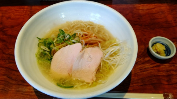 「冷やし鶏そば」@鶏そば 一瑳の写真