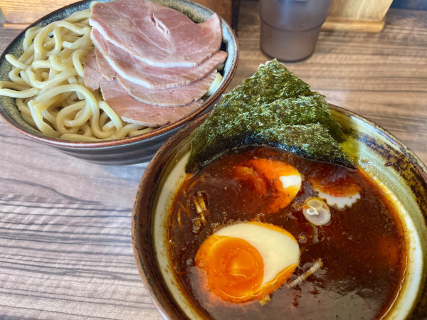 「特製  辛つけ麺  中盛」@麺屋 英の写真