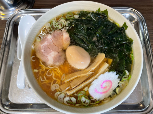 「小わかめラーメン(玉子入)¥1,200」@一ツ橋 大勝軒の写真