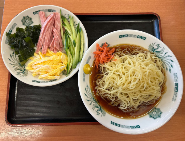 「期間限定 黒酢しょうゆ冷やし麺 ¥650」@日高屋 両国東口店の写真