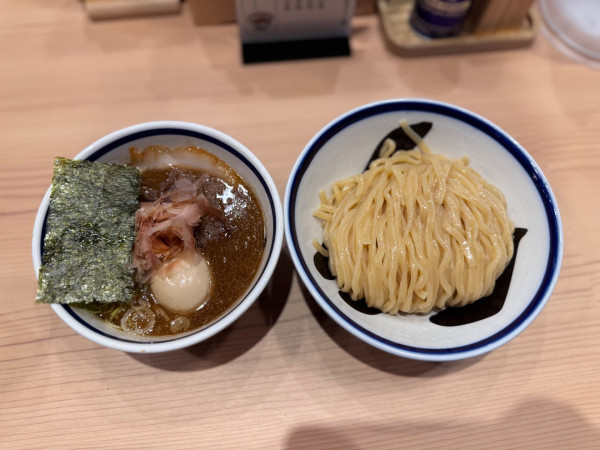 「濃厚魚介味玉つけめん 1150円」@中華そば つけめん 玉 ブルーフロント芝浦店の写真