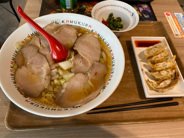 「チャーシューラーメン1,270円+餃子単品280円」@どうとんぼり神座 ゆめが丘ソラトス店の写真