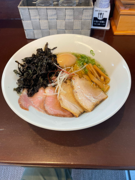 「塩らーめん(全トッピング) 1390円」@麺や 碁飯の写真