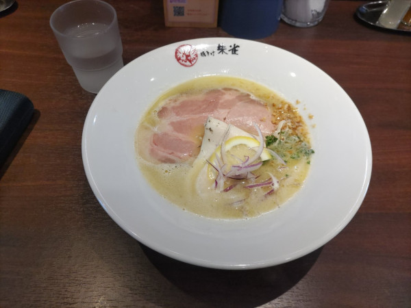 「鶏白湯そば」@鶏そば朱雀の写真