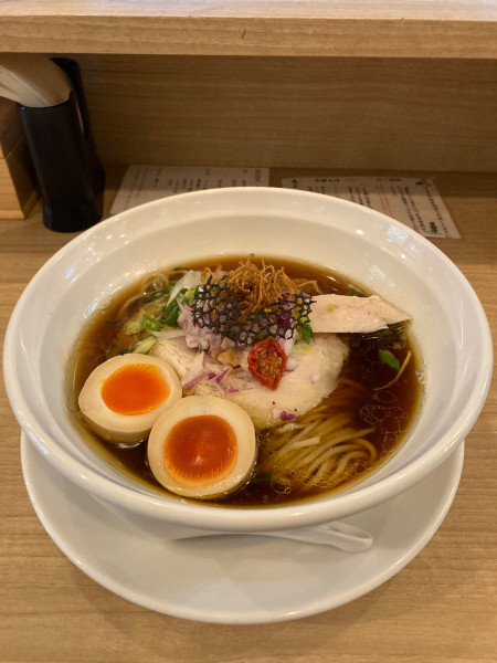 「味玉中華そばしょうゆ」@中華そば 麦の星の写真