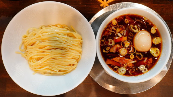 「つけ麺+味玉+瓶ビール」@自家製麺 うるちの写真