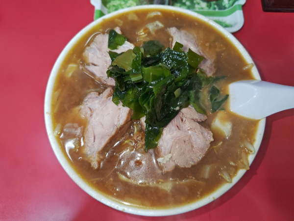 「ミソチャーシューメン  ﾒﾝﾏ抜き」@手打ちらーめん 天狗の写真