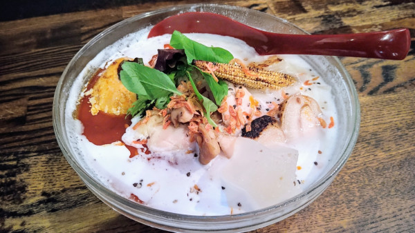 「【限定】海老とトウモロコシの冷やし」@麺場voyageの写真