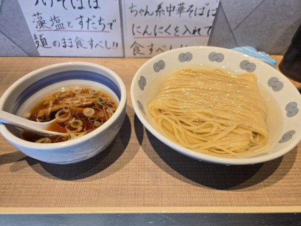 「鰹昆布水のどこし生つけそば」@富喜製麺研究所 五反田店の写真