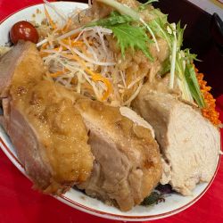 冷やし中華 豚マシ2枚