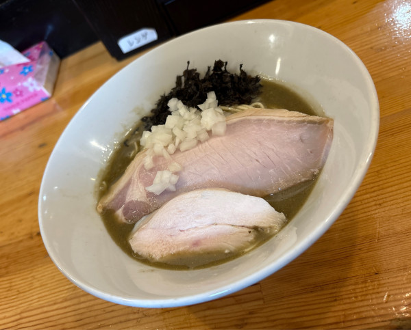 「濃厚煮干らーめん＋和え玉(半玉)」@煮干らーめん 川むらの写真